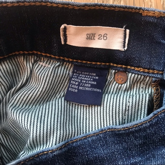 MADEWELL Skinny Jeans Dark Wash 9" High Rise Size 26. - Picture 4 of 14